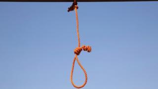 A noose is prepared in Afghanistan