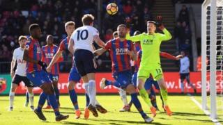 Harry Kane lokacin da ya ci Crystal Palace