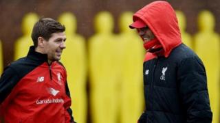 Steven Gerrard (left) returned to Anfield as a youth coach in early 2017