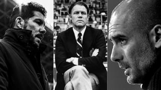 Diego Simeone, Rinus Michels y Pep Guardiola