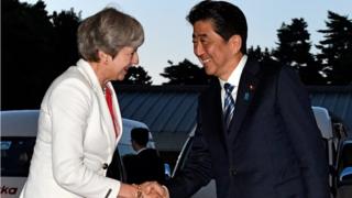 特里莎·梅與安倍晉三