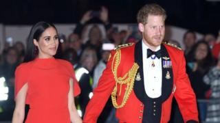 Prince Harry, Duke of Sussex and Meghan, Duchess of Sussex attend the Mountbatten Festival of Music at Royal Albert Hall on 7 March