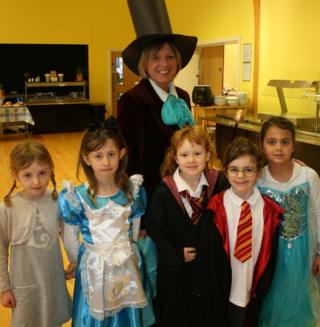 Students and teachers at Farlington Prep School in Horsham in England got dressed up as their favourite book characters