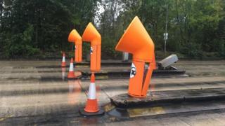 bins with one damaged