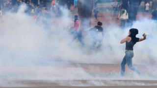 Protesto contra PEC 55 em Brasília, em 2016