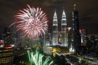 Yadda aka yi wasan tartsatsin wutar a Kuala Lumpur da ke Malaysia