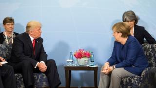 Merkel y Trump
