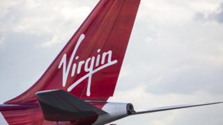 Самолет Virgin Airways изображен в аэропорту Хитроу в октябре 2016 года