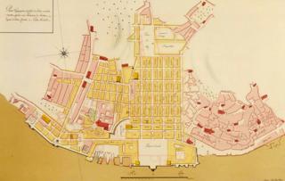 Plan for Lisbon after the 1755 earthquake