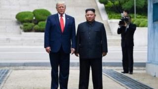 Donald Trump na Kim Jong-un