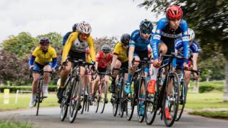 Johnstone Jets Youth Cycling final race of the season round Bellahouston Park