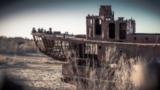 Graveyard of ships, Moynaq, Uzbekistan by Paul Ivan Harris