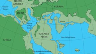Mapa mostra a Grande Adria