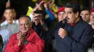 Diosdado Cabello e Nicolás Maduro