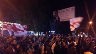 müxalif Vahid Milli Hərəkat partiyasının mitinqi
