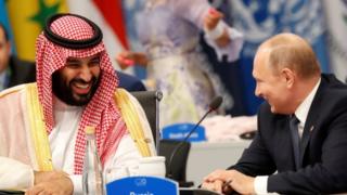 بوتين وولي العهد السعودي في قمة العشرين