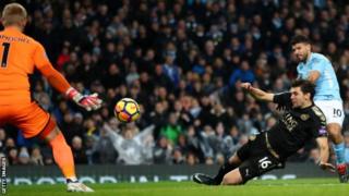 Sergio Aguero amaze gutsindira Man City ibitsindo 197