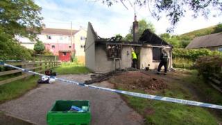 Bungalow destroyed by fire