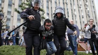Протесты в Москве
