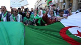 متظاهرون في الجزائر