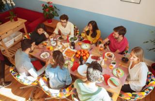 Dinner table scene