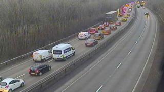 Traffic jam on A4232