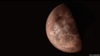 Artist impression of the planet Barnard's Star b, which is thought to be quite cold.