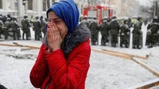 Протестующие