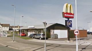 McDonald's drive-thru on Ocean Plaza in Southport