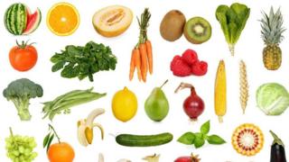 Frutas y verduras.