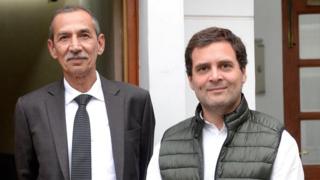 माजी लेफ्टनंट जनरल डी.एस. हुडा आणि राहुल गांधी