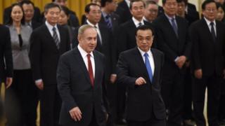 内塔尼亚胡与李克强举行会晤