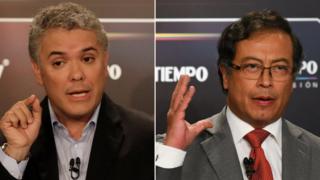 Iván Duque y Gustavo Petro