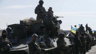 Convoy of Ukrainian armed forces