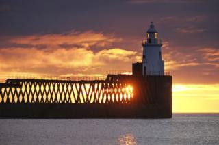 Pier at sunset