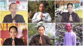 Trái qua, trên xuống: Bùi Văn Trung, Bùi Văn Thâm, Lê Thị Hên, Bùi Thị Bích Tuyền, Lê Hồng Hạnh và Nguyễn Hoàng Nam.