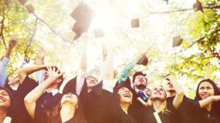 Diversity Students Graduation Success Celebration