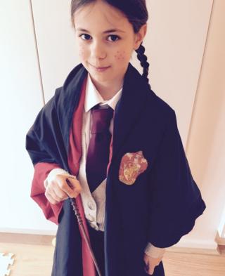 Here's Lani from Nottingham, England, dressed up as Hermione from Harry Potter