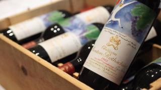 Crate of fine wine