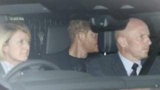 Prince Harry arrives at Clarence House
