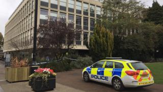 Cordon at the scene