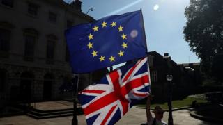 EU and UK flags