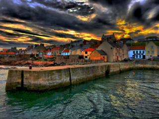 Cellardyke harbour in Fife