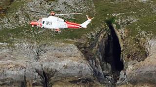 Coastguard helicopter
