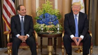 el Sisi and Trump