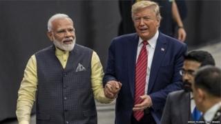 नरेंद्र मोदी आणि डोनाल्ड ट्रंप