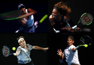 Venus, Serena, Roger y Rafa