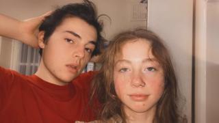 Owen Harding with his girlfriend Meg