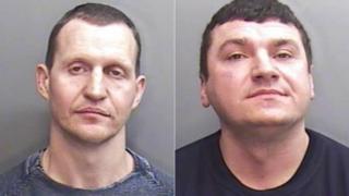Andruis Buinevicius and Gytis Inokaitis police mug shots