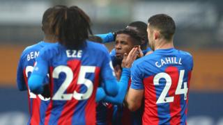 Wilf Zaha scores for Crystal Palace